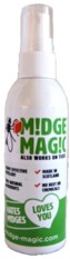  midge magic repellent spray, also as a lotion 